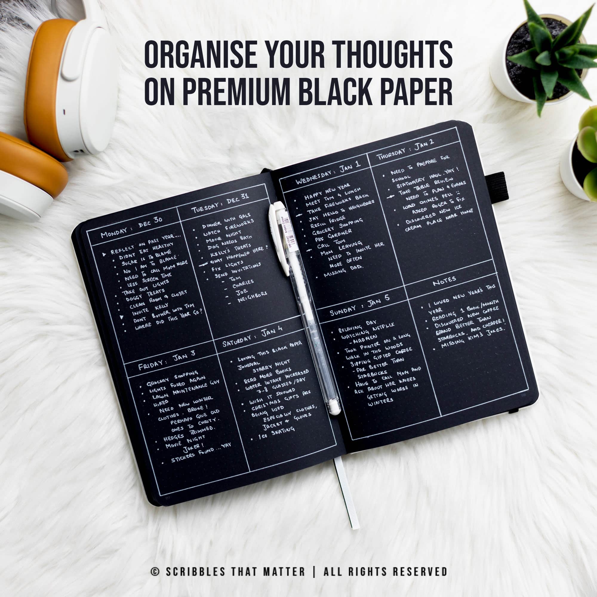 Amazon Black Paper Bullet Dotted Journal Notebook B5 Starry Night By Scribbles That Matter Free White Gel Pen 160gsm Blackout No bleed Dot Grid Paper For Men And