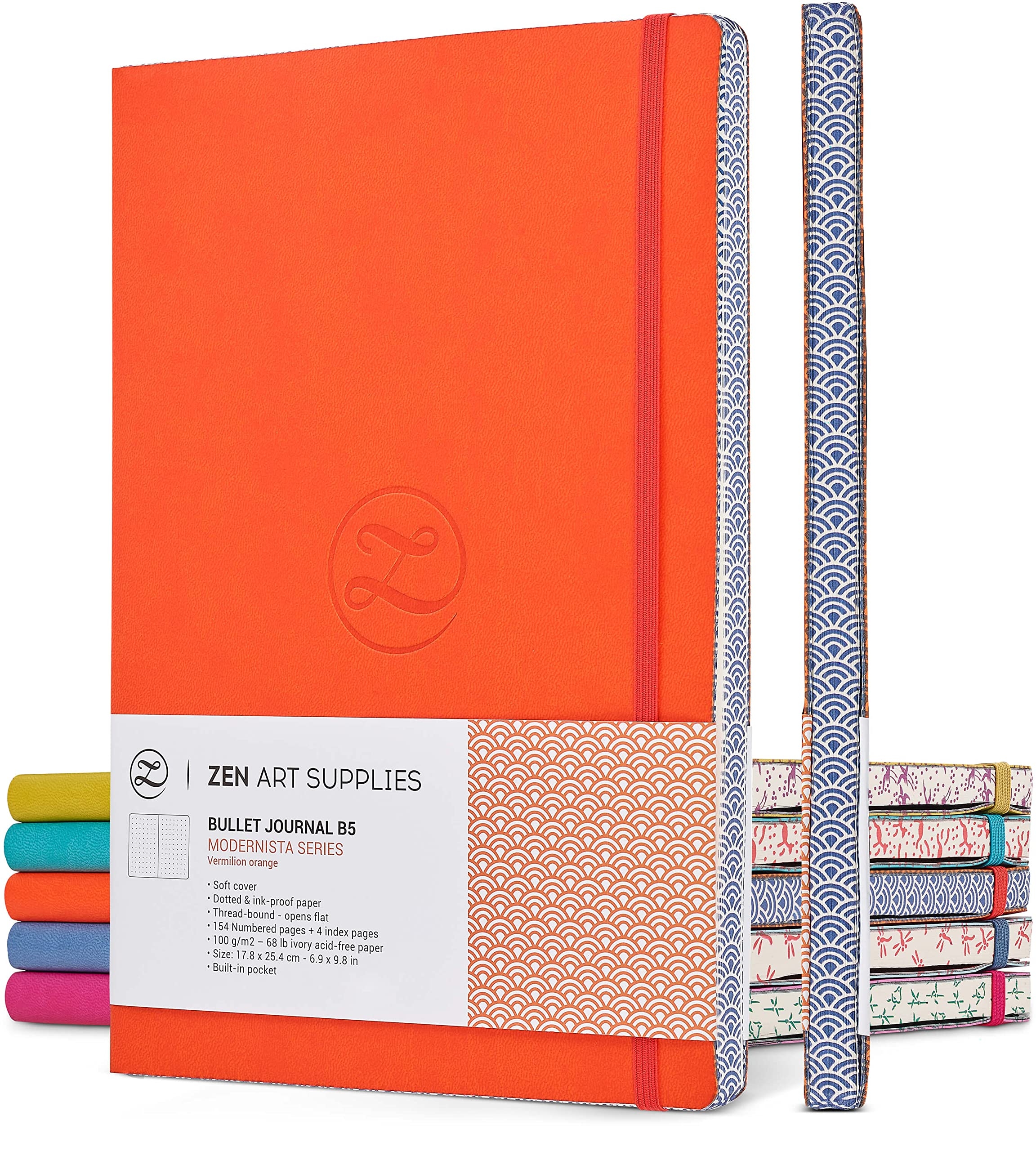 Amazon Soft Cover Large B5 Dotted Journal Enjoy Bullet Journaling With A 7x10 inch Non Bleed Thick 120gsm Paper Dot Journal In Orange Japanese Edge Motif Faux Leather Lay Flat Dot Amazon Soft Cover Large B5 Dotted Journal Enjoy Bullet Journaling With A 7x10 inch Non Bleed Thick 120gsm Paper Dot Journal In Orange Japanese Edge Motif Faux Leather Lay Flat Dot