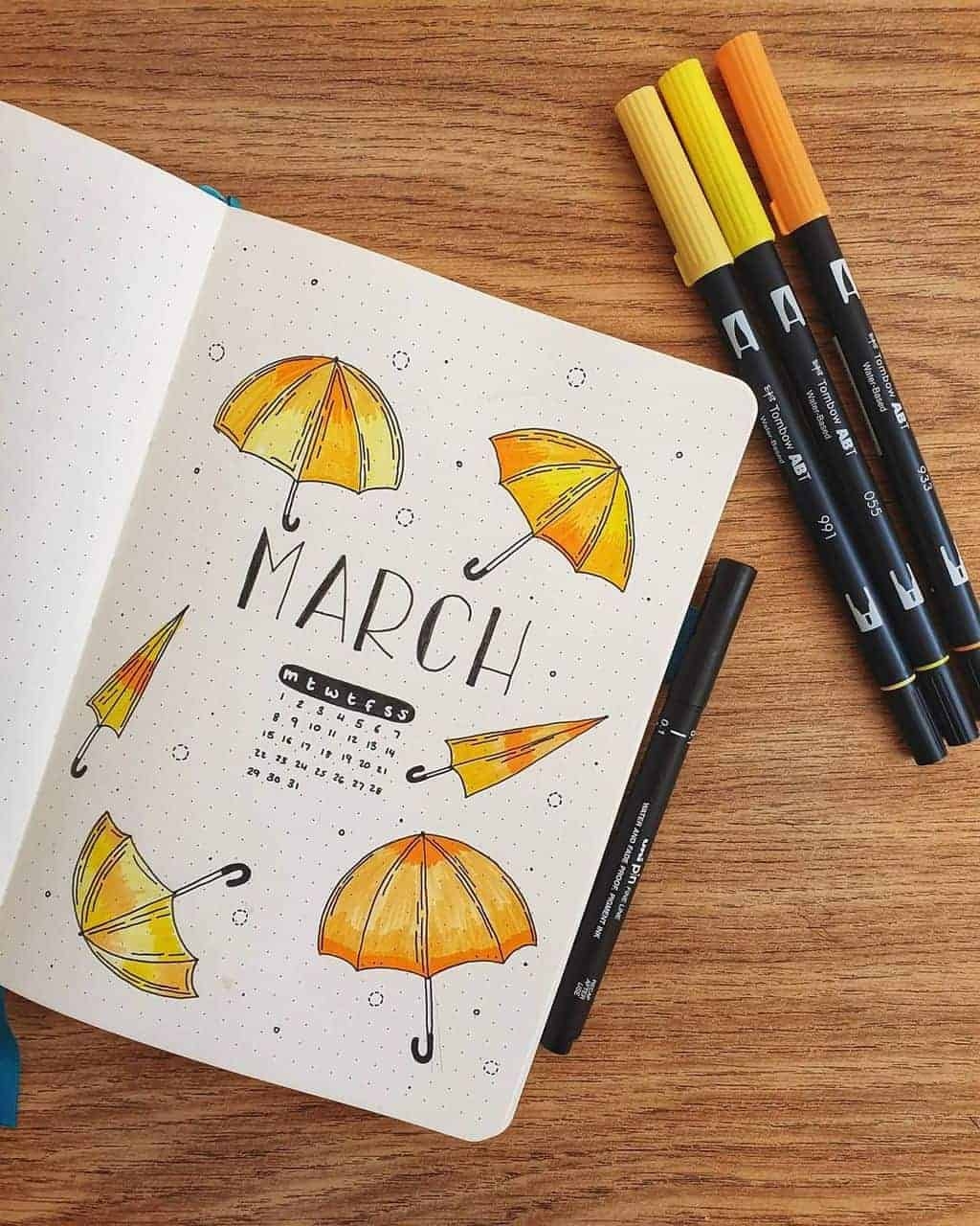 april bullet journal