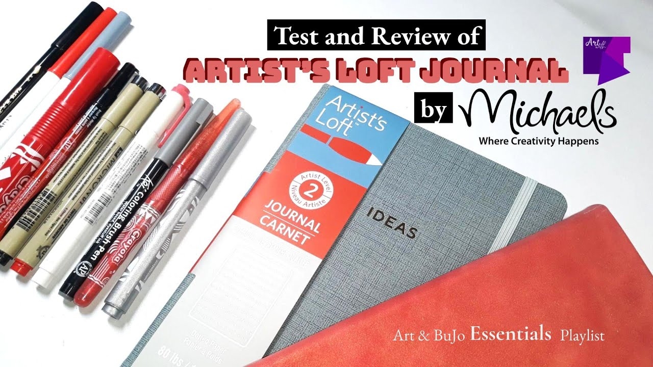 ART AND BULLET JOURNAL ESSENTIALS Test And Review Of ARTIST S LOFT JOURNAL By Michaels YouTube