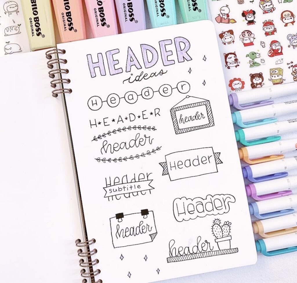 Best Collection Of Bullet Journal Headers And Titles For 2024 Best Collection Of Bullet Journal Headers And Titles For 2024