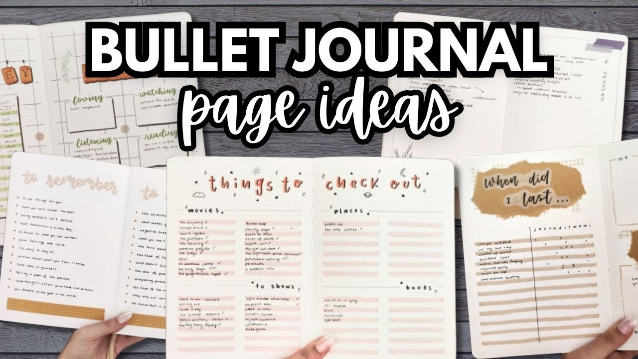 Bujo Page Ideas For 2025 BULLET JOURNAL IDEAS YouTube