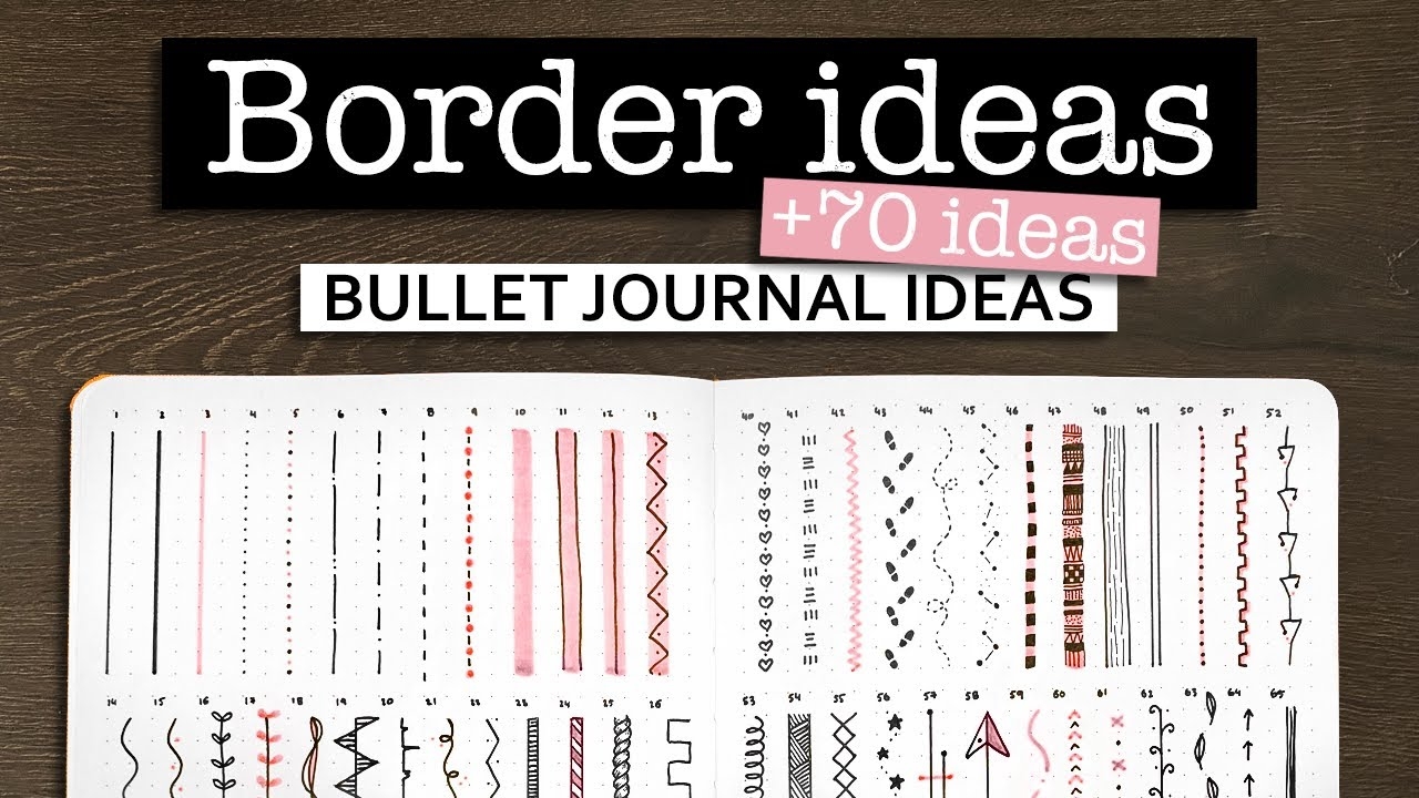 BULLET JOURNAL BORDERS AND DIVIDERS Easy Ways To Decorate Your Bullet Journal YouTube BULLET JOURNAL BORDERS AND DIVIDERS Easy Ways To Decorate Your Bullet Journal YouTube
