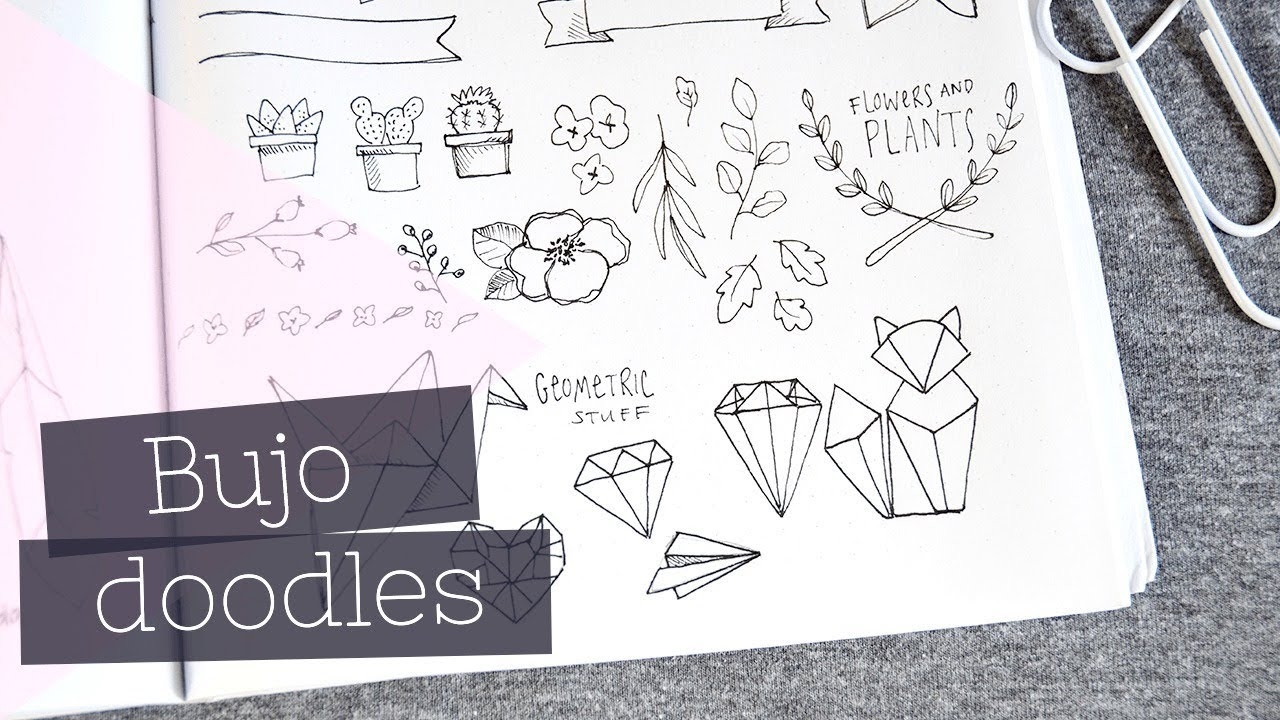 Bullet Journal Doodles Lettering Planner Accents YouTube