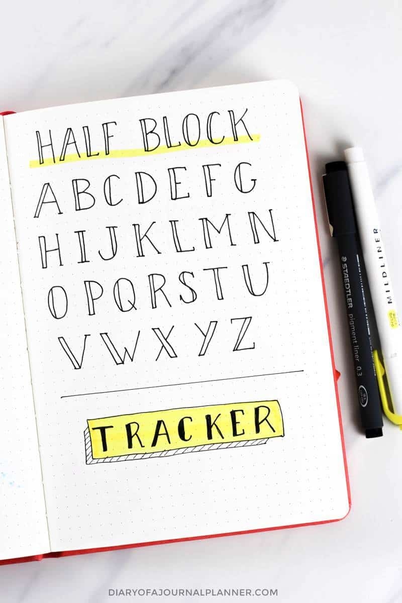 Bullet Journal Fonts 14 Fonts For Bullet Journal You Need To Try 