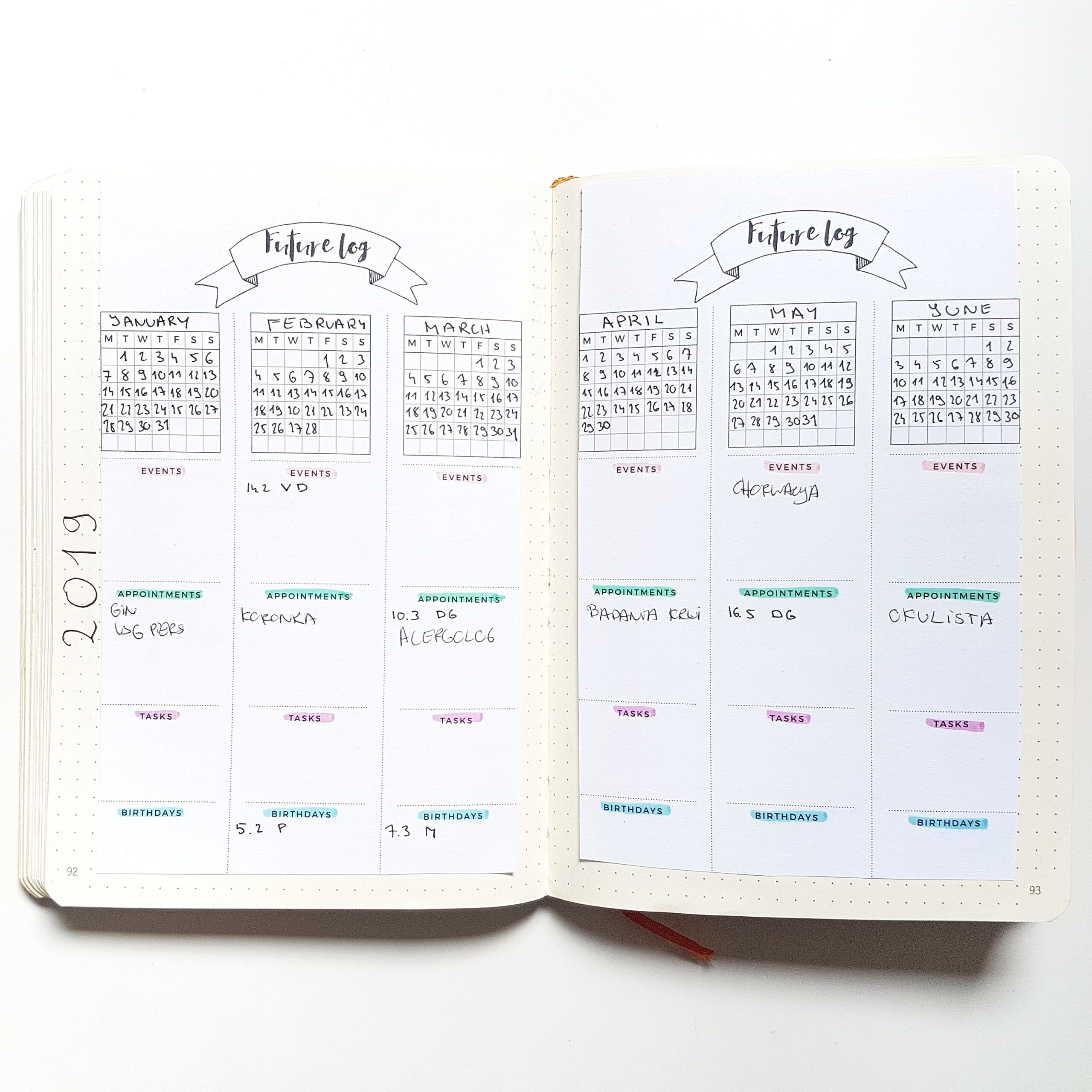 future log bullet journal future log bullet journal