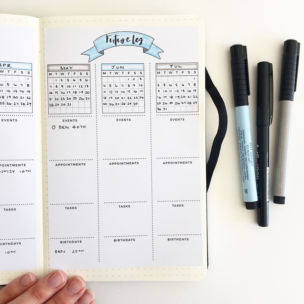 Bullet Journal Future Log Template And Someday Log Bullet Journal Future Log Template And Someday Log