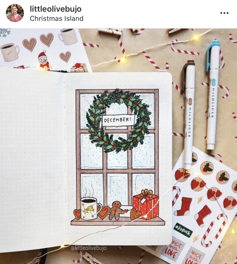 Christmas Bullet Journal Inspiration December Bullet Journal Ideas Rae s Daily Page