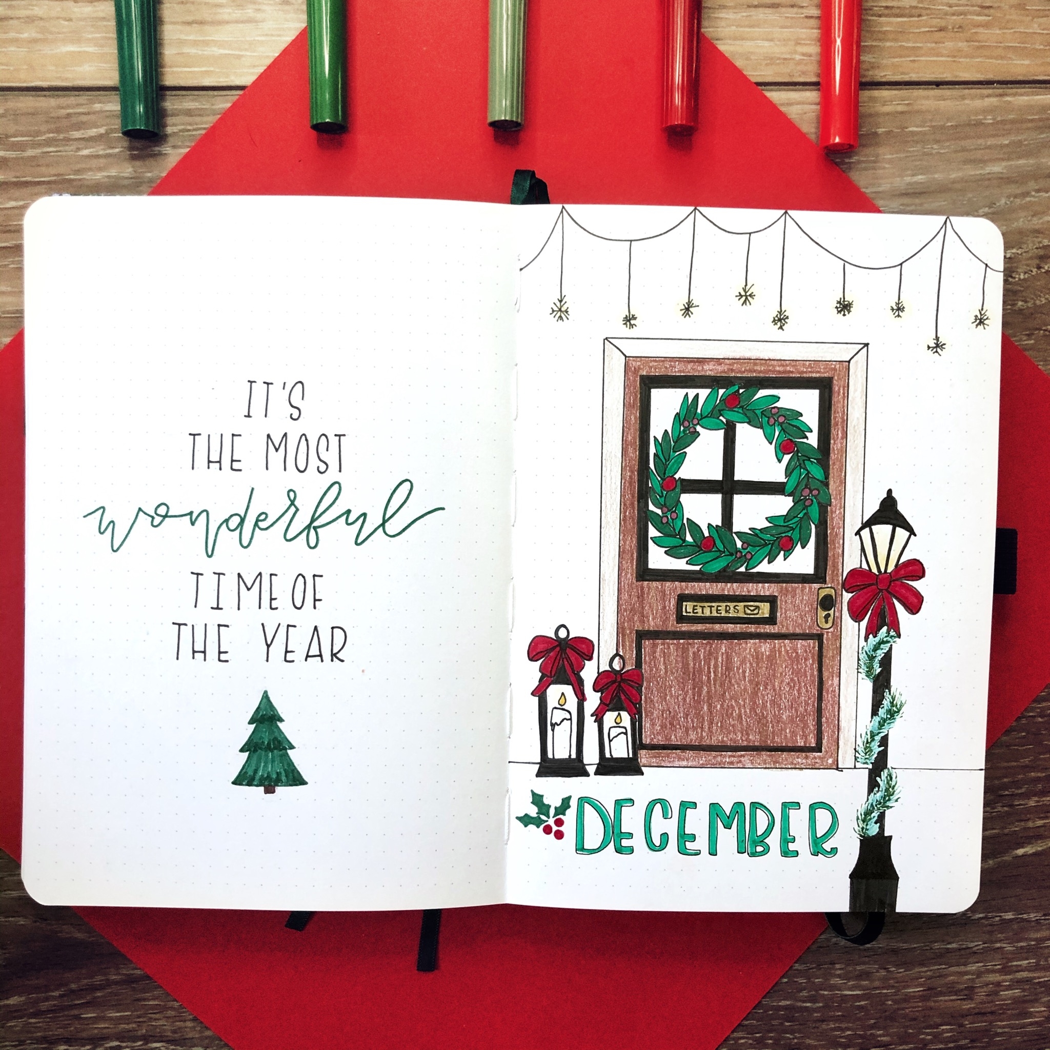 Christmas Bullet Journal Inspiration December Bullet Journal Ideas Rae s Daily Page