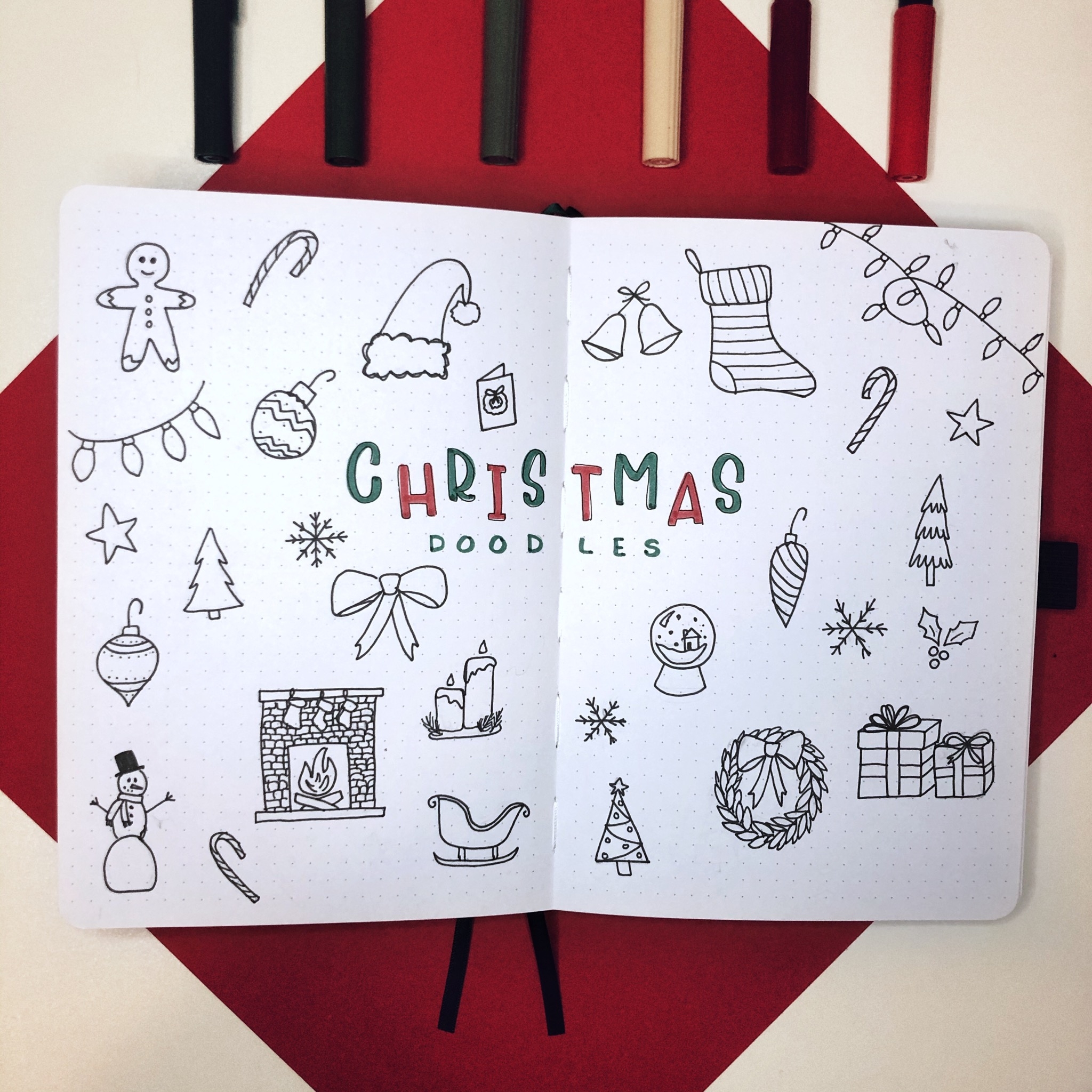 Christmas Doodles For Your Bullet Journal Rae s Daily Page Christmas Doodles For Your Bullet Journal Rae s Daily Page