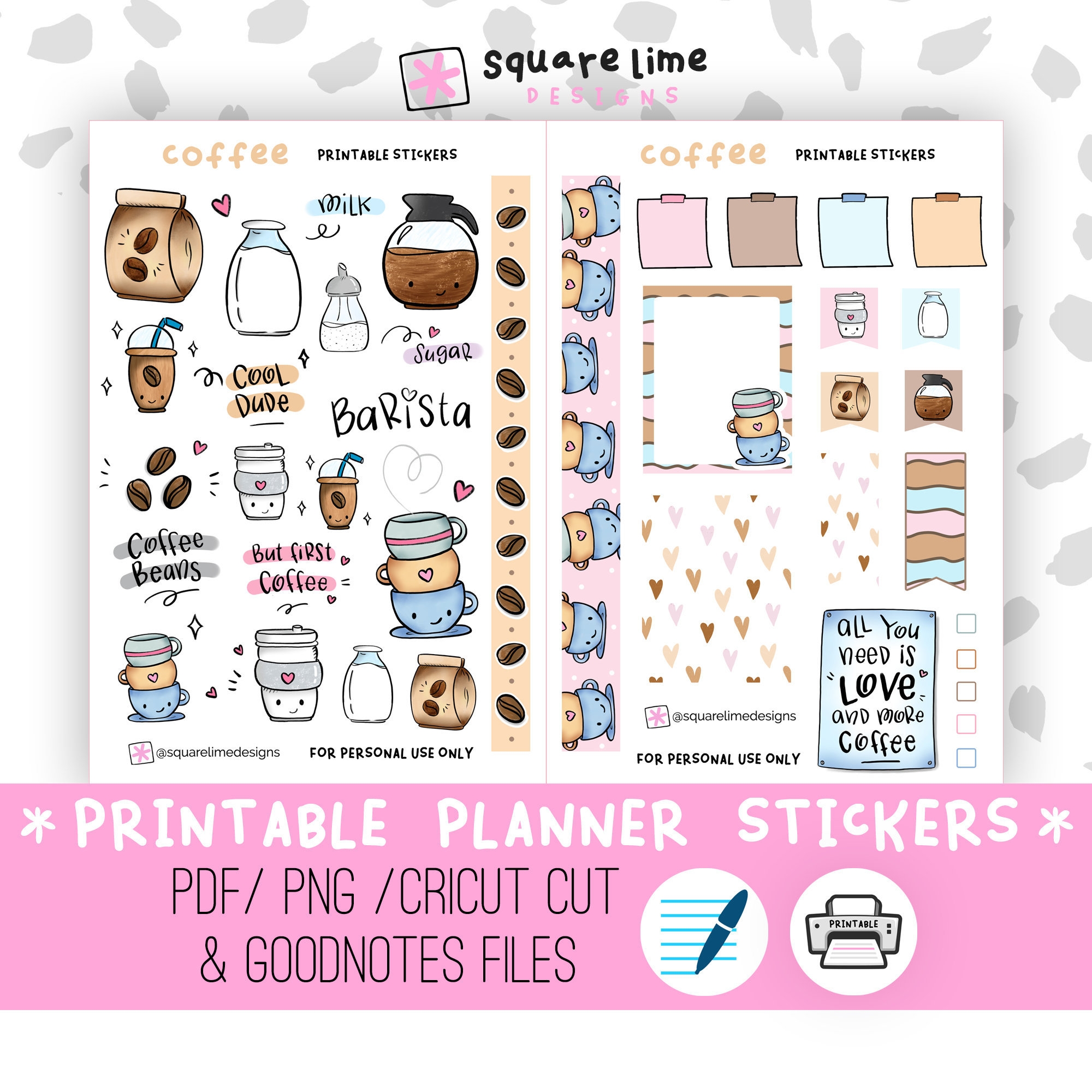 Coffee Stickers Printable Bullet Journal Printable Stickers Digital Download Digital Stickers Planner Printable Barista Milk Sugar Etsy Coffee Stickers Printable Bullet Journal Printable Stickers Digital Download Digital Stickers Planner Printable Barista Milk Sugar Etsy