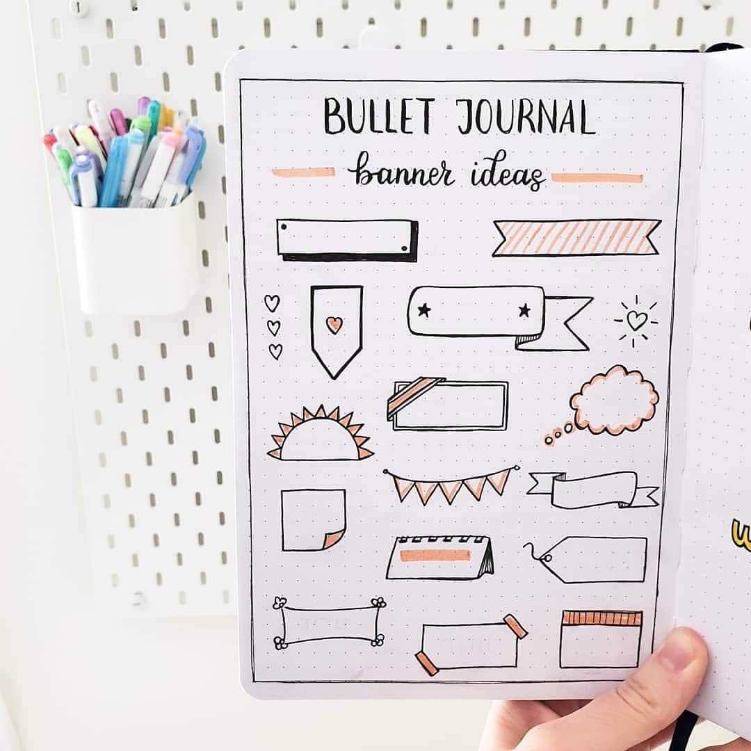 Creative Bullet Journal Banner Ideas Creative Bullet Journal Banner Ideas
