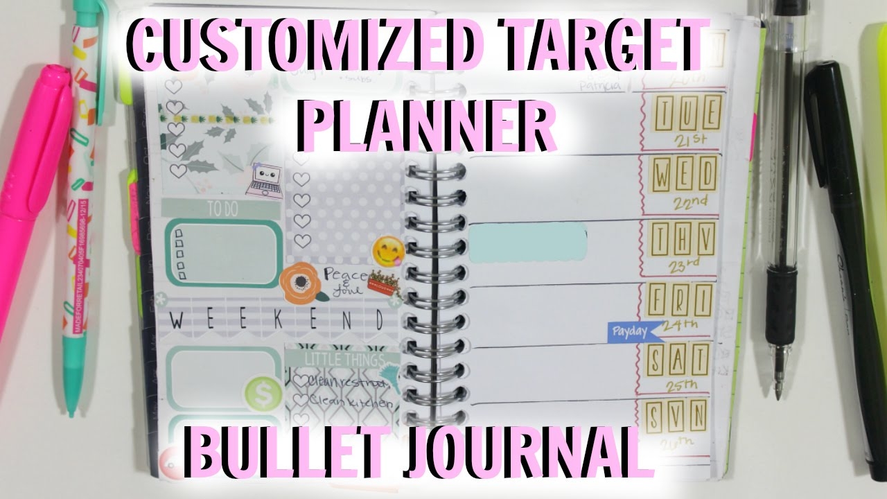 CUSTOMIZED TARGET PLANNER BULLET JOURNAL INSPIRED PWM BLUE SKY MEAD ETSY STICKERS YouTube CUSTOMIZED TARGET PLANNER BULLET JOURNAL INSPIRED PWM BLUE SKY MEAD ETSY STICKERS YouTube