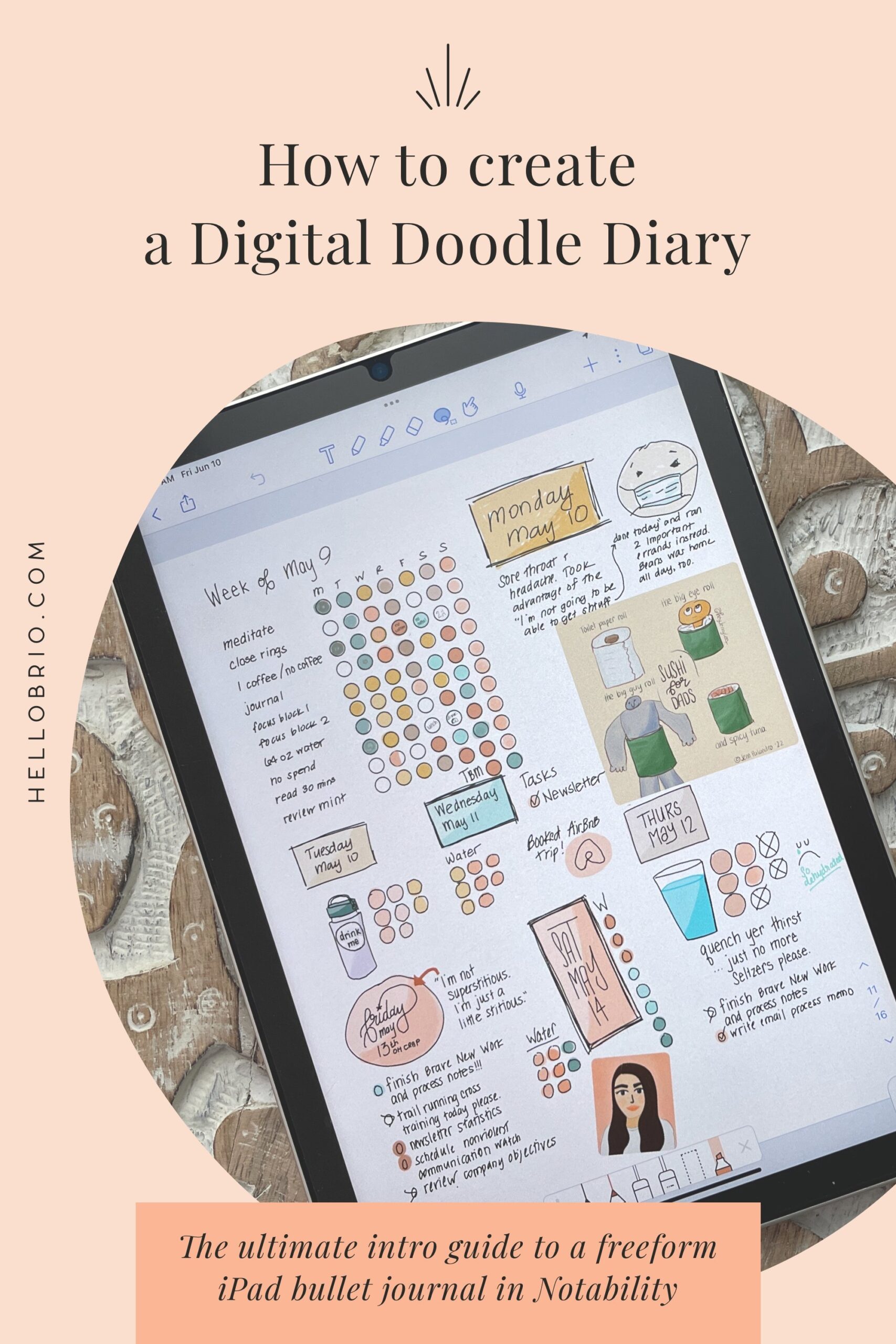 Digital Doodle Diary The Ultimate Intro Guide To A Freeform IPad Bullet Journal Hello Brio Digital Doodle Diary The Ultimate Intro Guide To A Freeform IPad Bullet Journal Hello Brio