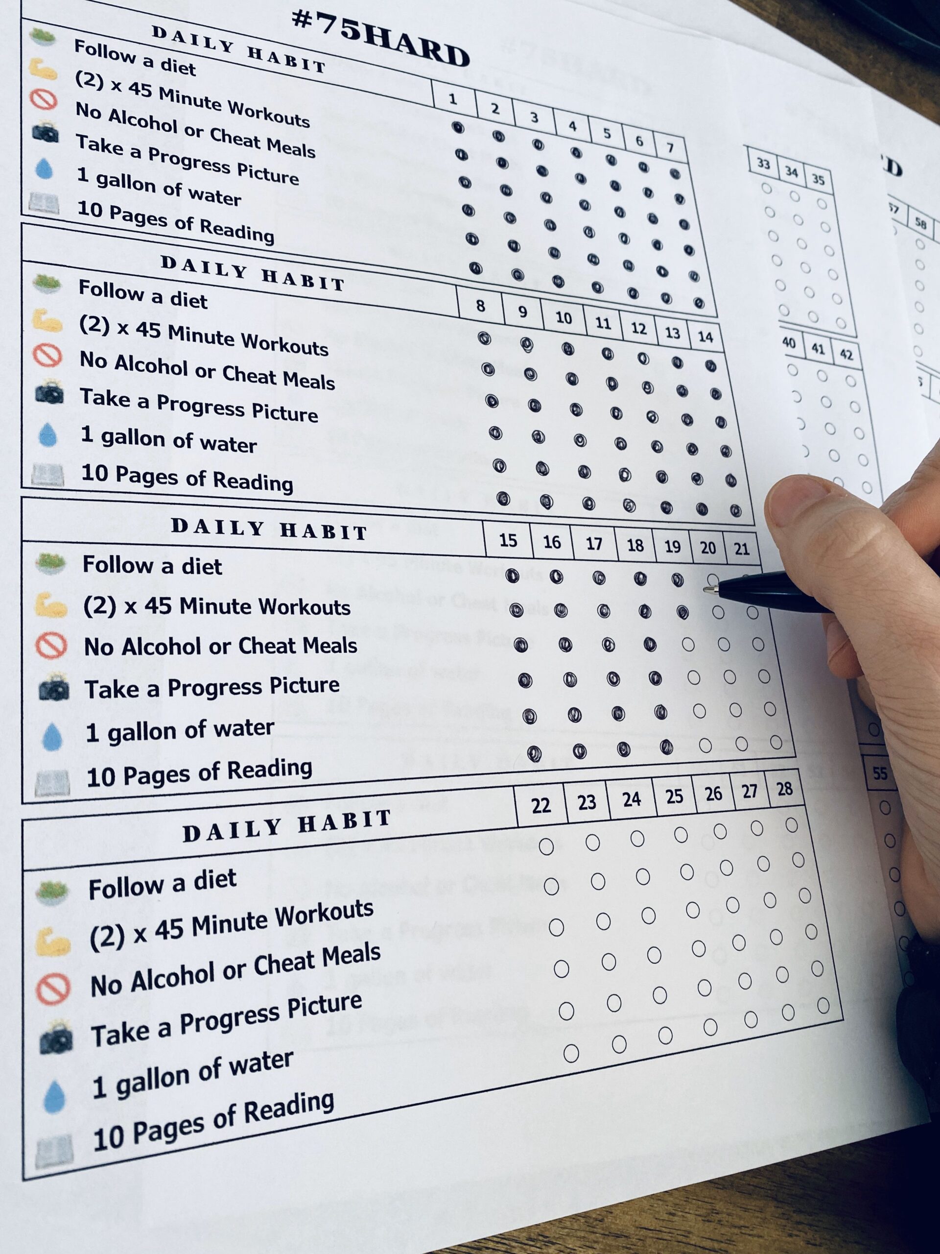 Discover 7 75 Day Hard And Challenges Ideas On This Pinterest Board Habit Tracker Printable 45 Minute Workout How To Plan And More