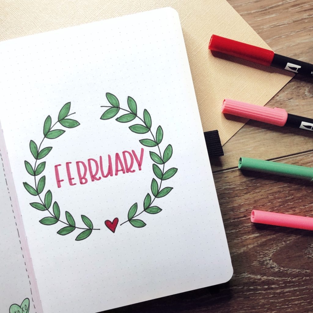 February Bullet Journal Inspiration Rae s Daily Page