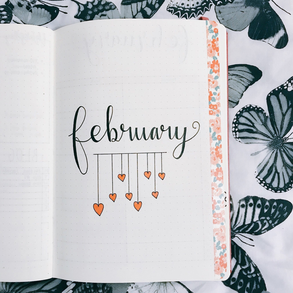February Bullet Journal Set Up 