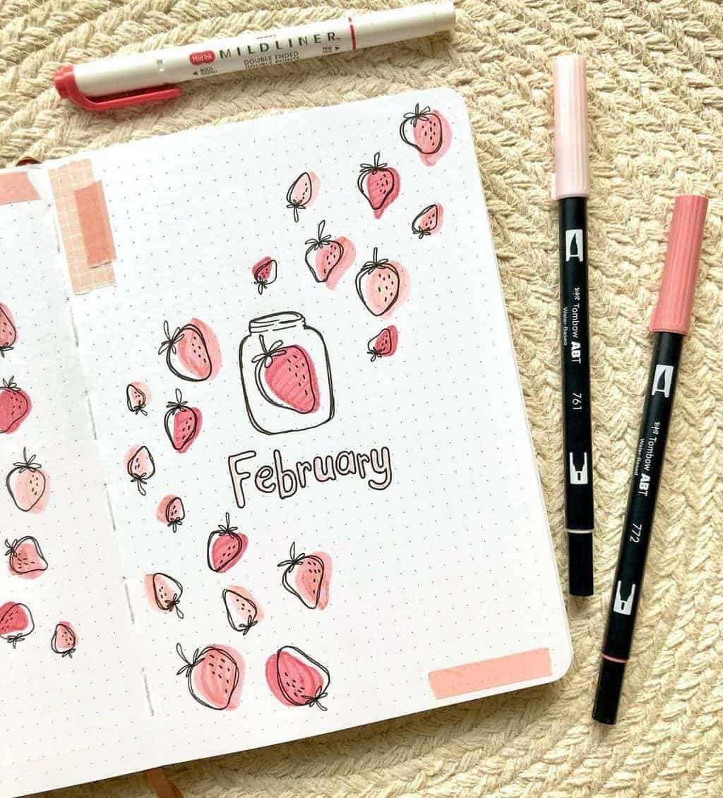 February Bullet Journal Theme Ideas Plan With Me Masha Plans