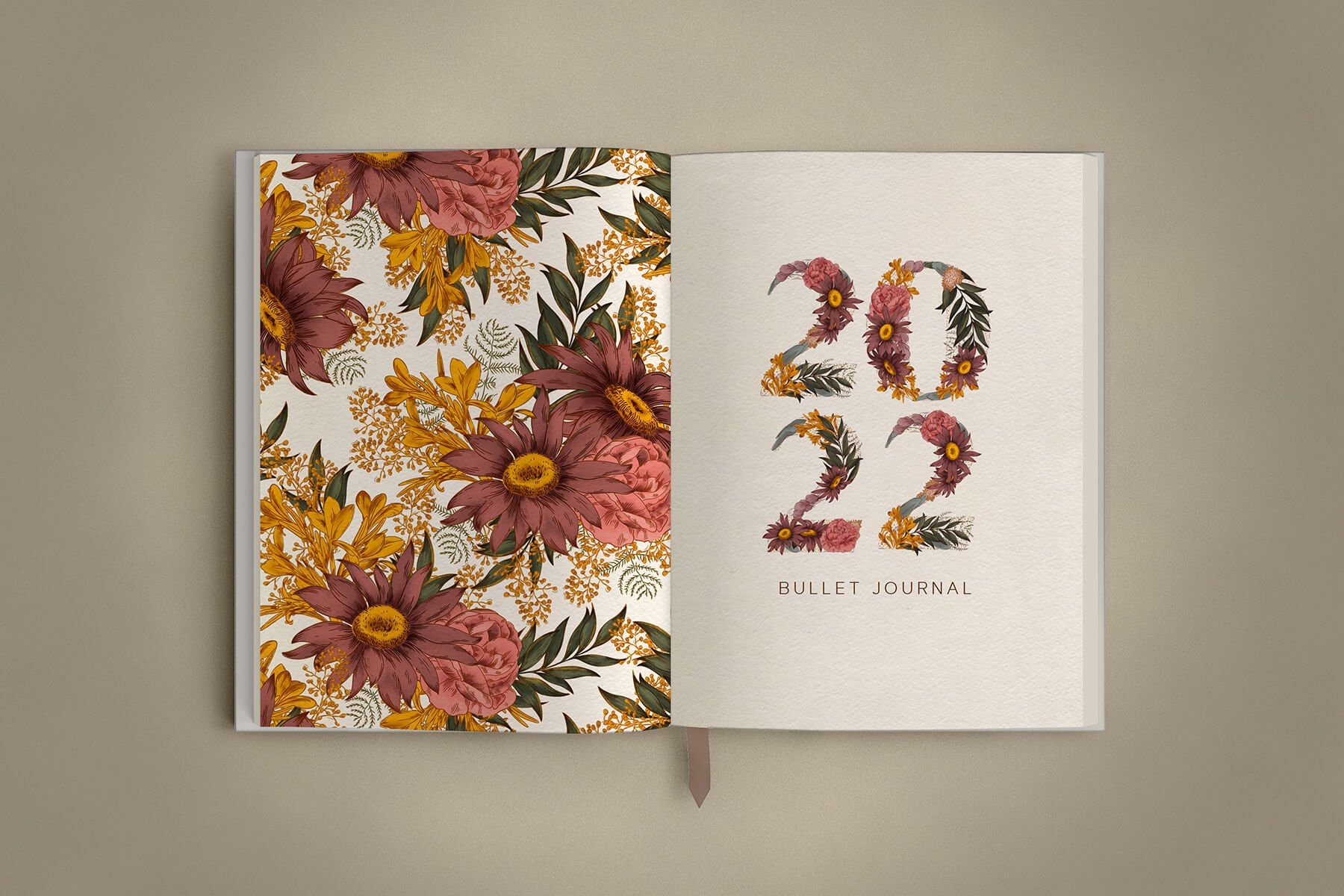 Floral Bullet Journal Flora Illustration