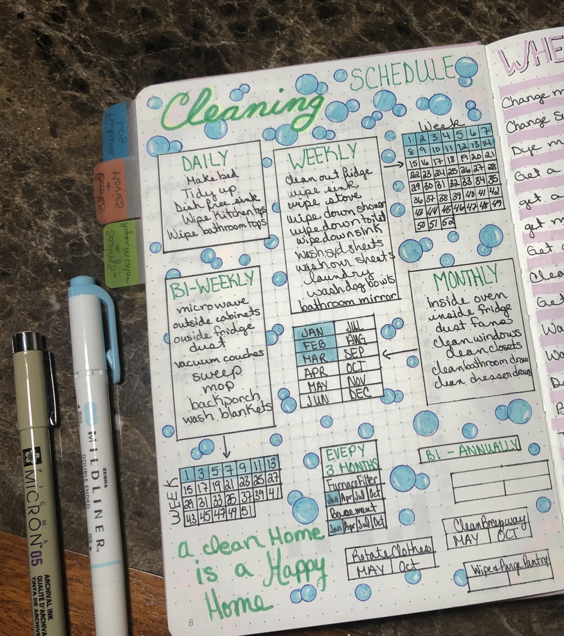 Four Bullet Journal Cleaning Schedules The Bosh Blog Four Bullet Journal Cleaning Schedules The Bosh Blog