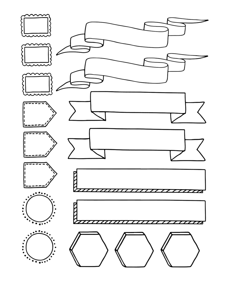 Free Printable Planner And Bullet Journal Stickers Page Flutter