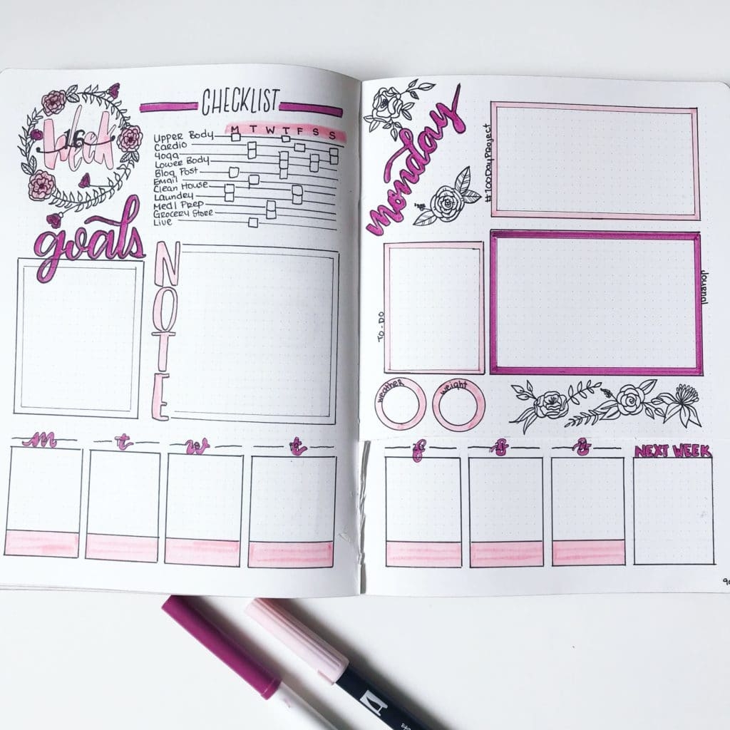 Friday Finds Pink Bullet Journal Theme The Petite Planner Friday Finds Pink Bullet Journal Theme The Petite Planner