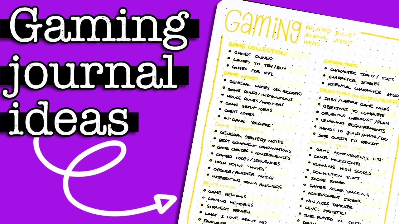 GAMING BULLET JOURNAL IDEAS Bullet Journal Collection Ideas For Gamers YouTube GAMING BULLET JOURNAL IDEAS Bullet Journal Collection Ideas For Gamers YouTube