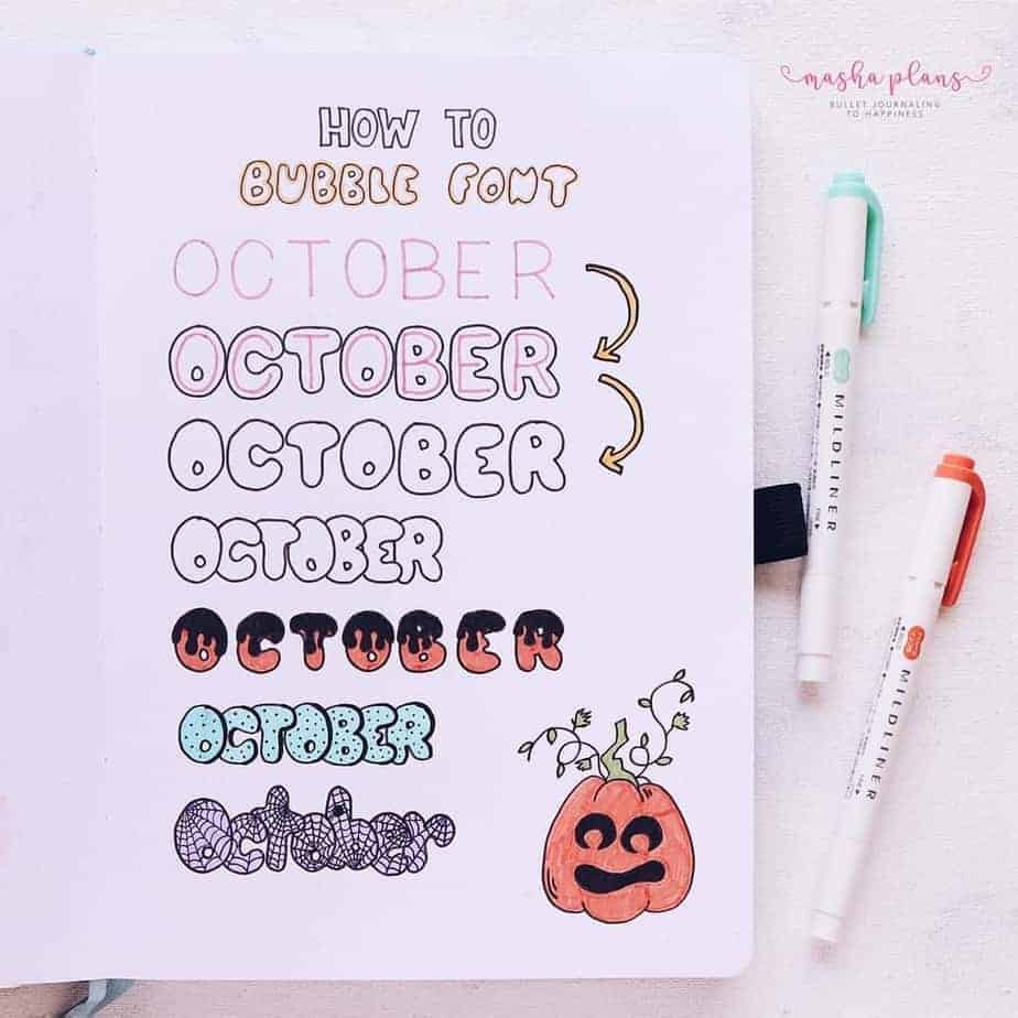 Halloween Bullet Journal Setup October Plan With Me Masha Plans Halloween Bullet Journal Setup October Plan With Me Masha Plans