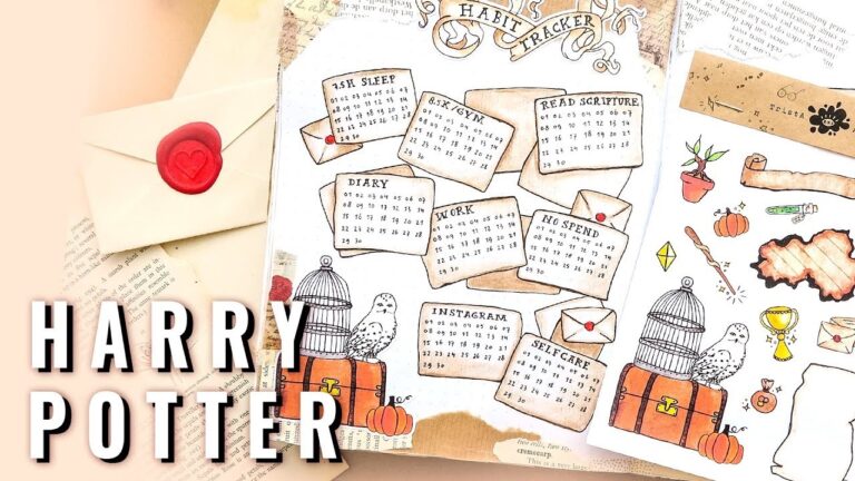  HARRY POTTER Bullet Journal IDEAS Plan With Me September 2019 TristArtist YouTube