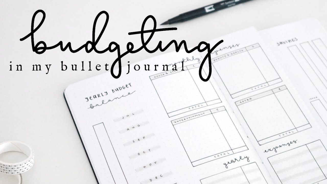 bullet journal for budgeting