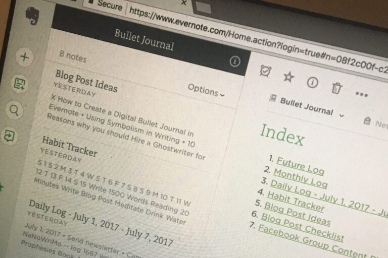 How To Create A Digital Bullet Journal With Evernote Naomi D Nakashima Integrated Marketing Expert