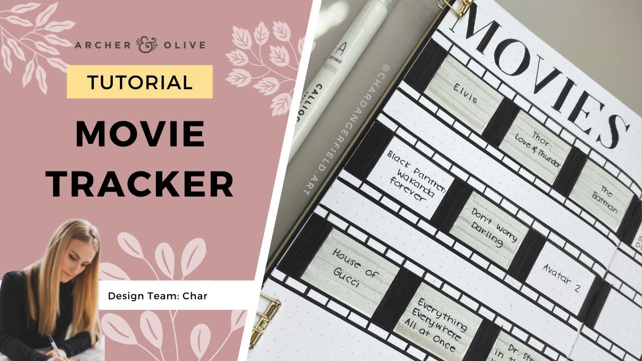 How To Create A Movie Tracker Spread Bullet Journal Trackers YouTube