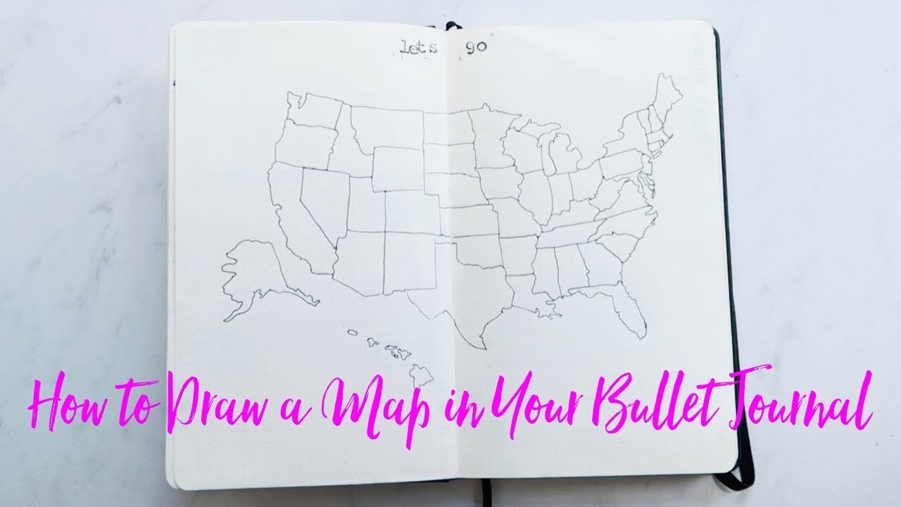 How To Draw A Map In Bullet Journal Bullet Journal Hacks YouTube How To Draw A Map In Bullet Journal Bullet Journal Hacks YouTube