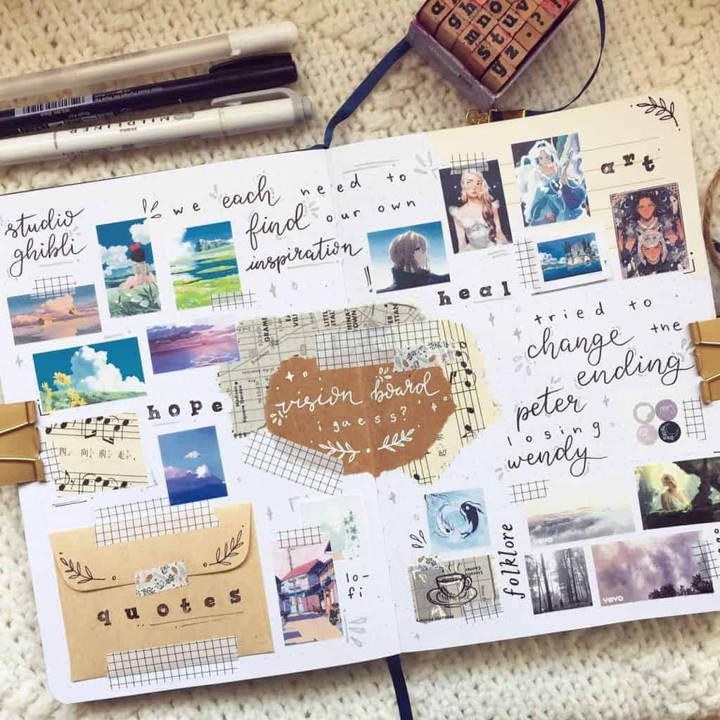 bullet journal vision board bullet journal vision board