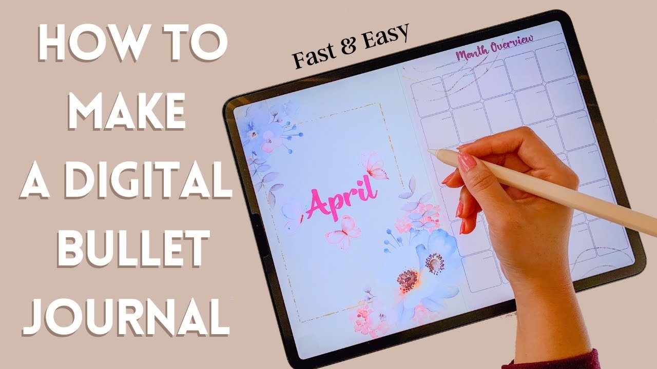 How To Make A DIGITAL BULLET JOURNAL fast Easy YouTube