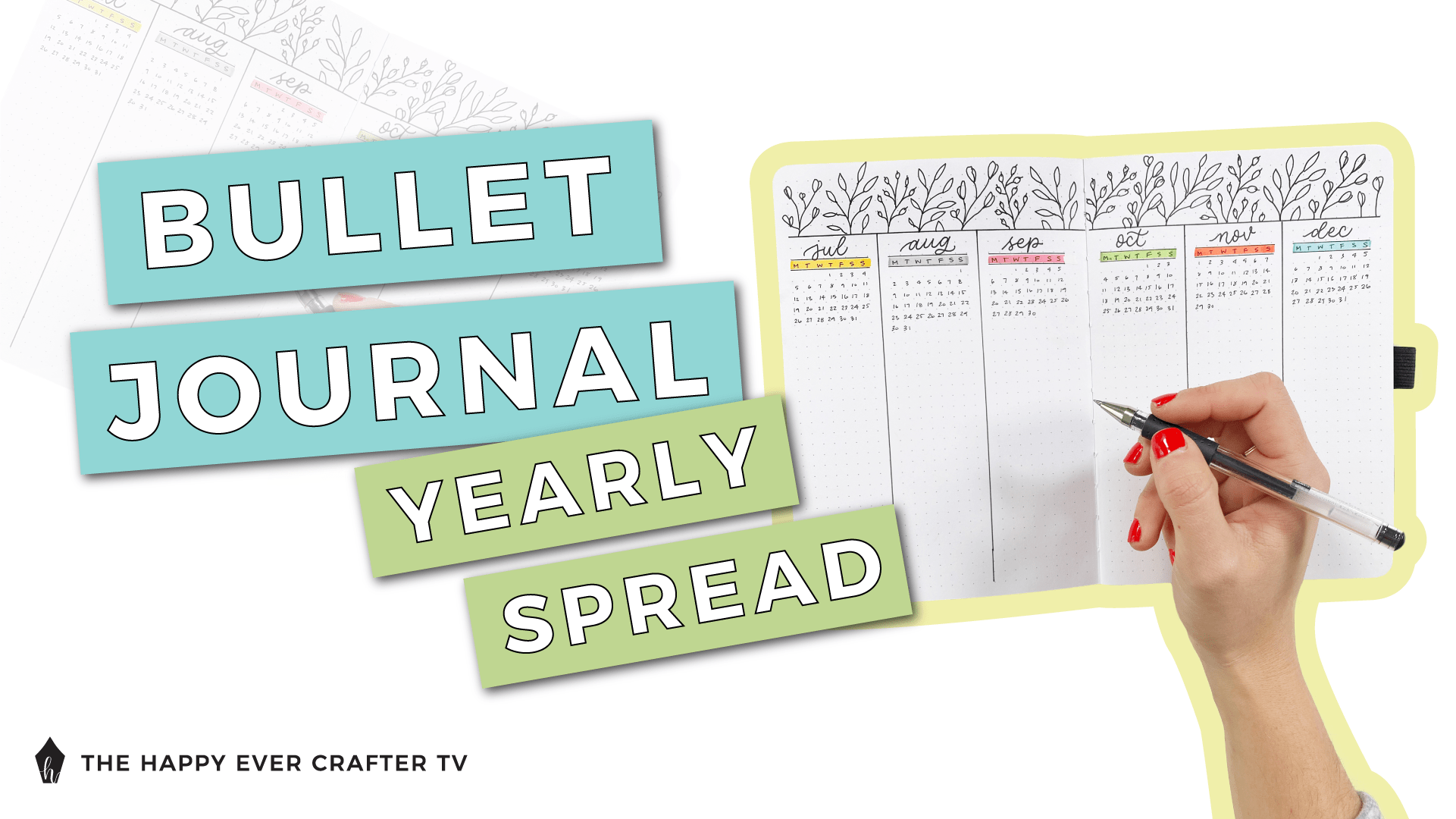 How To Start A Bullet Journal Part 1 The Yearly Spread The Happy Ever Crafter Inc 