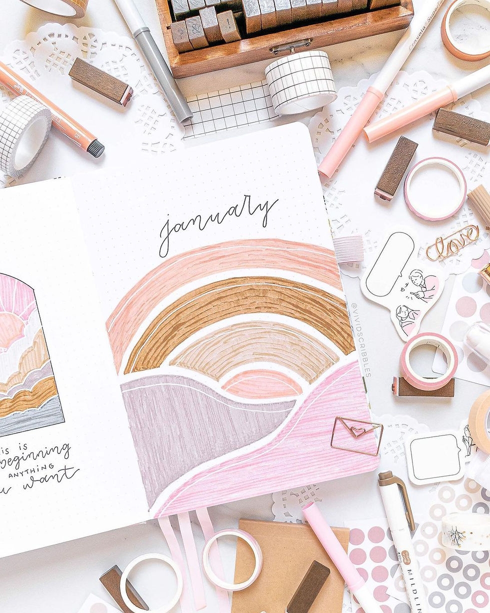 January Monthly Cover Page Ideas For Your Bullet Journal January Monthly Cover Page Ideas For Your Bullet Journal