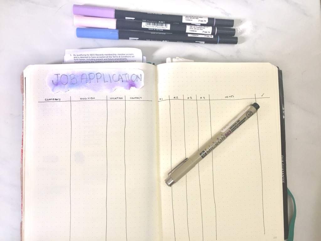 Job Application Spread Bullet Journal Amino Job Application Spread Bullet Journal Amino