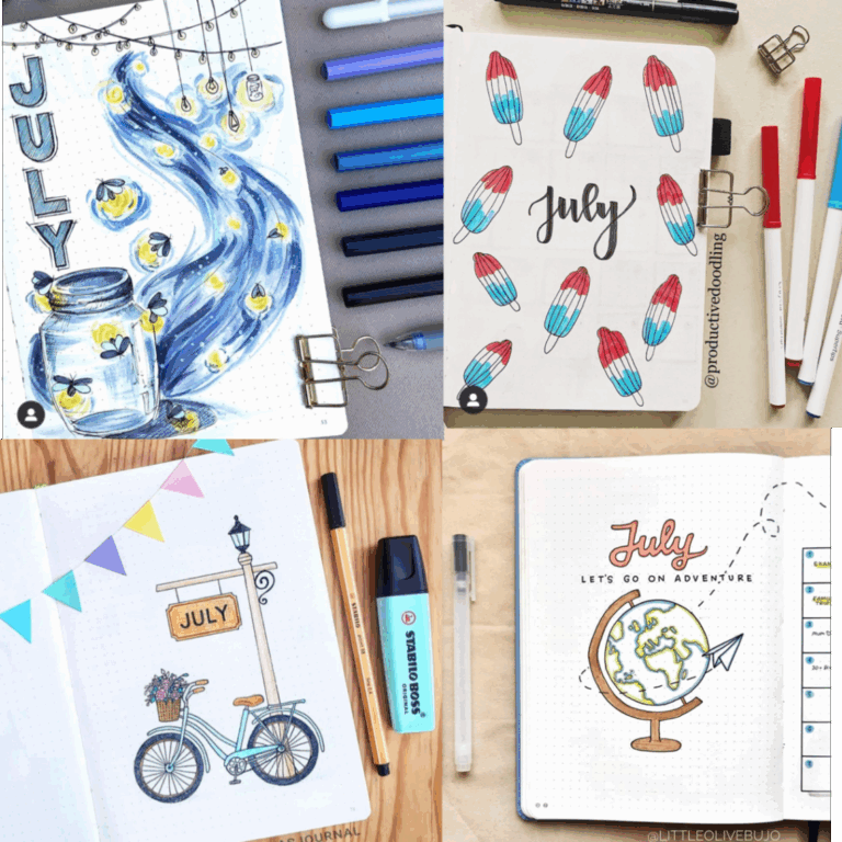 July Bullet Journal Inspiration Rae s Daily Page