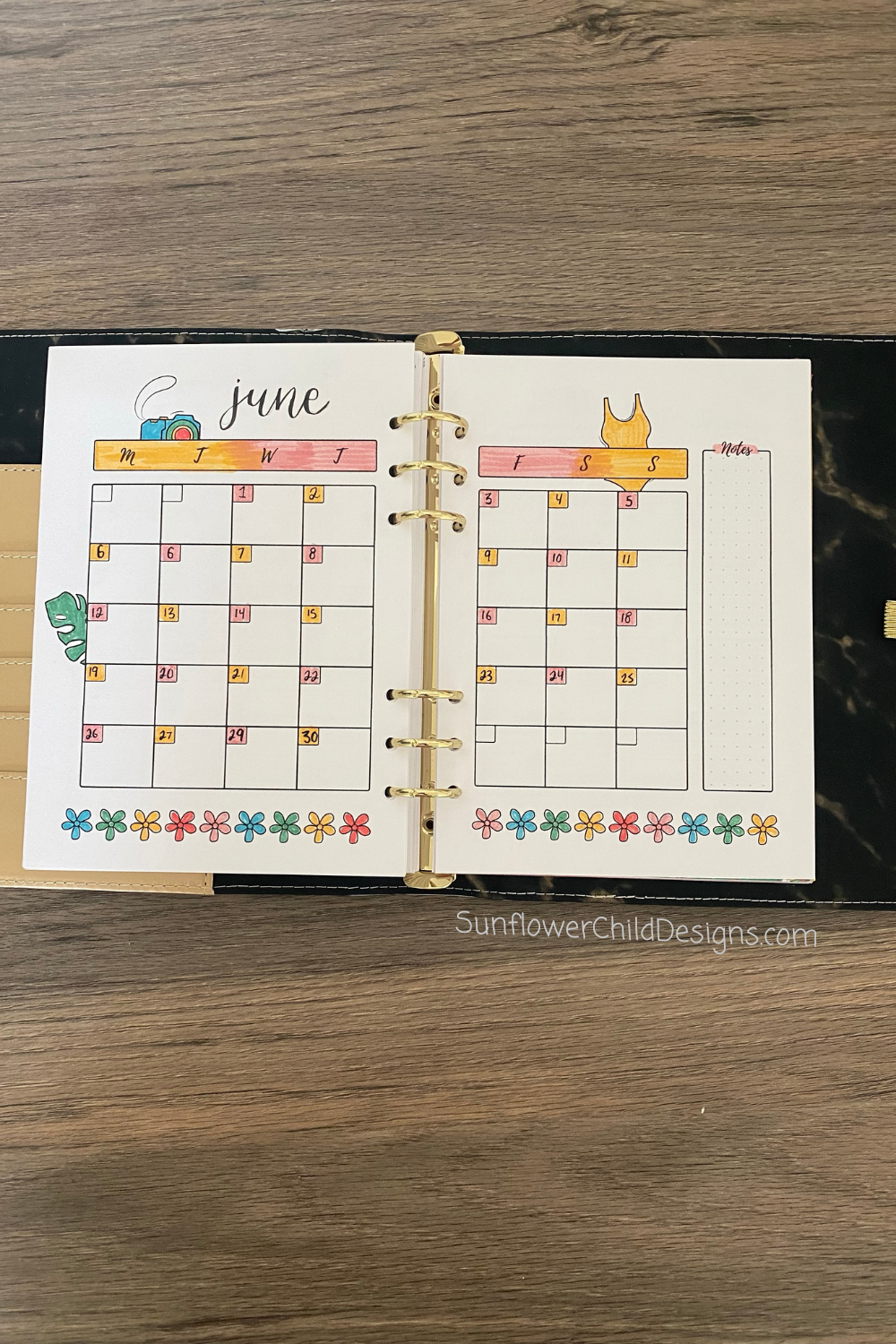 June Bullet Journal Ideas Using Summer Bullet Journal Printables Sunflower Child Designs June Bullet Journal Ideas Using Summer Bullet Journal Printables Sunflower Child Designs