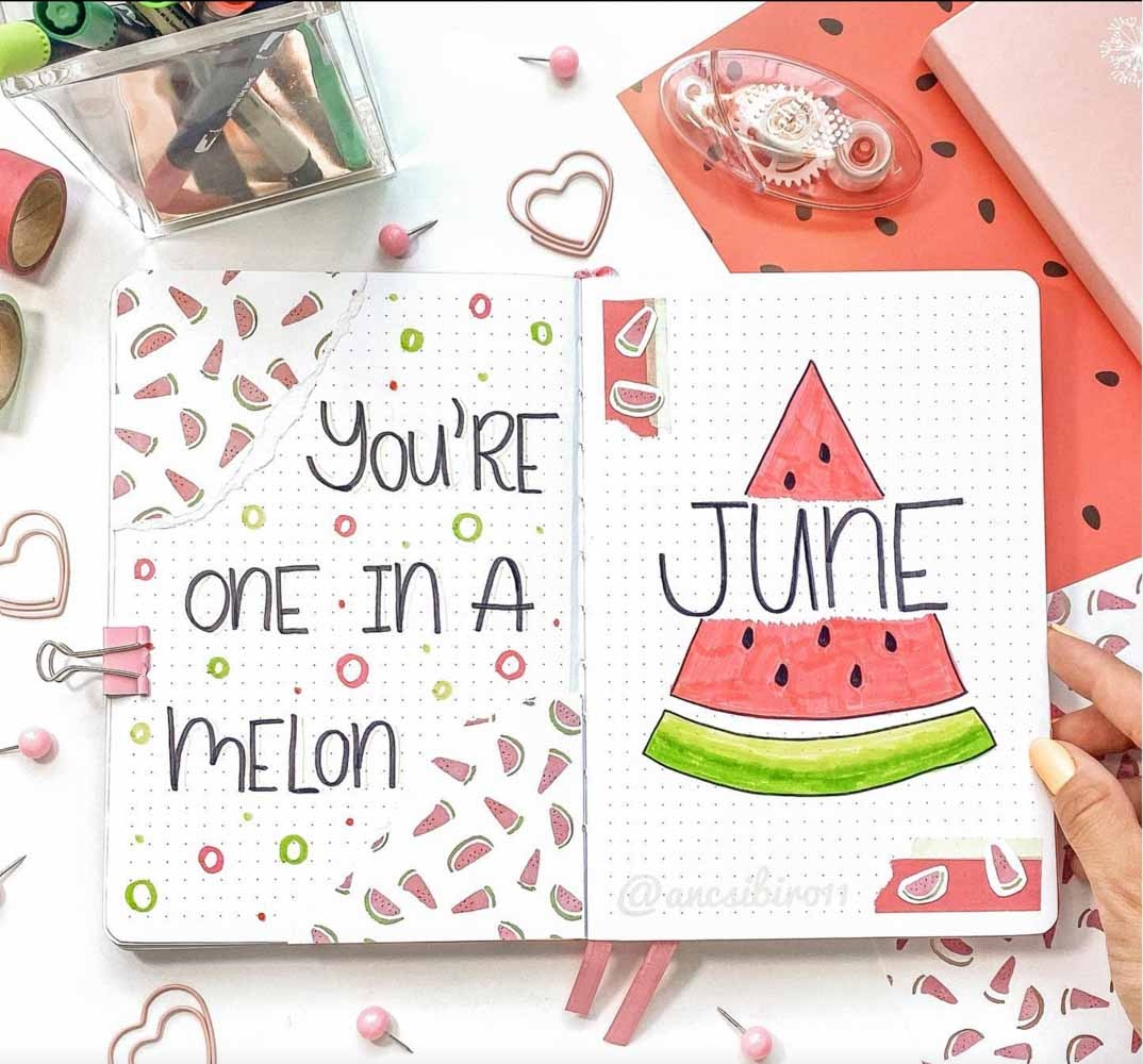 june bullet journal cover page june bullet journal cover page