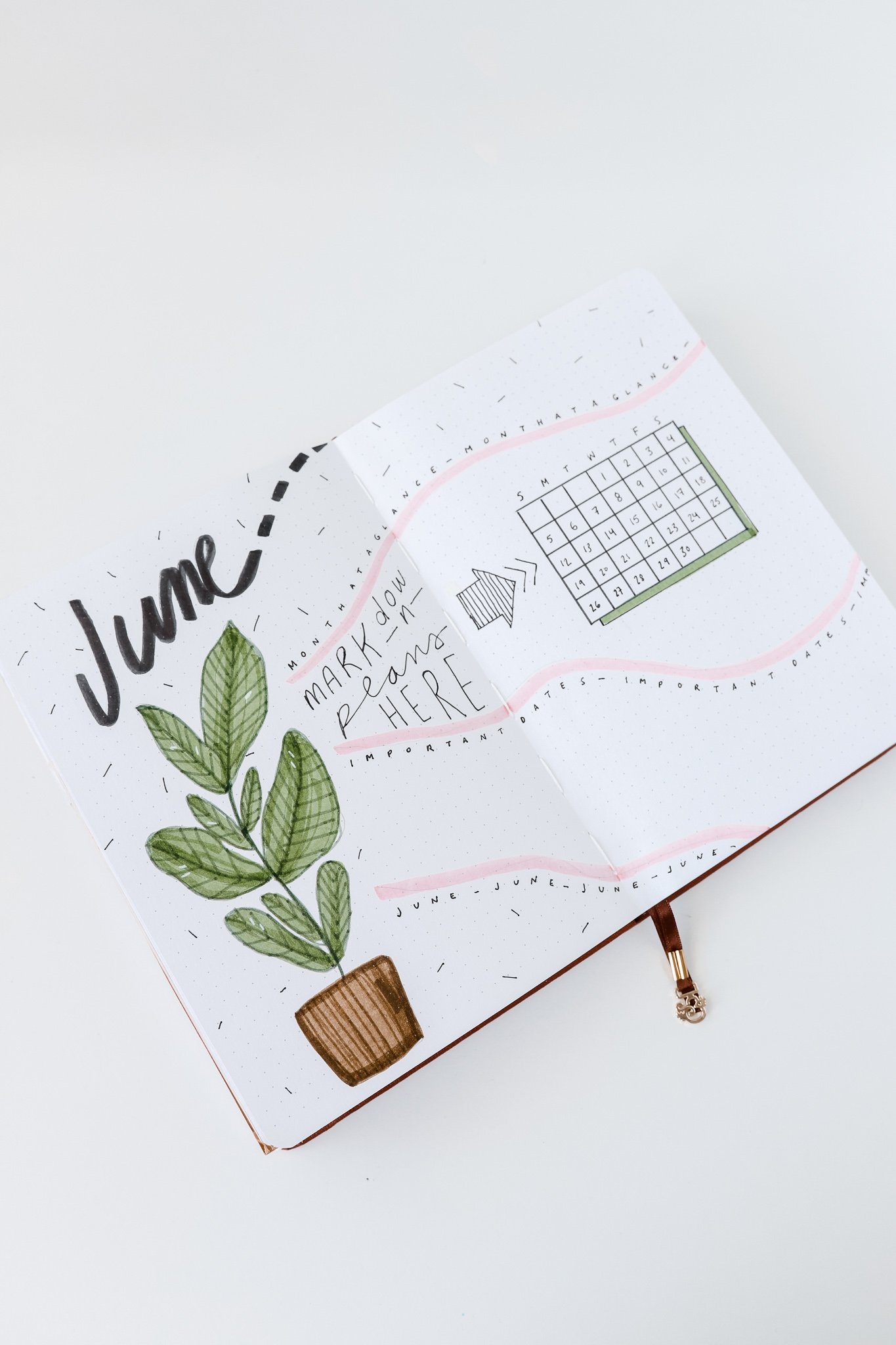 JUNE BULLET JOURNAL SPREADS 2022 CAITLIN DA SILVA