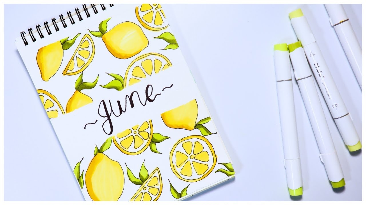 June Cover Page Lemon Theme Bullet Journal Notebook Cover Design YouTube June Cover Page Lemon Theme Bullet Journal Notebook Cover Design YouTube