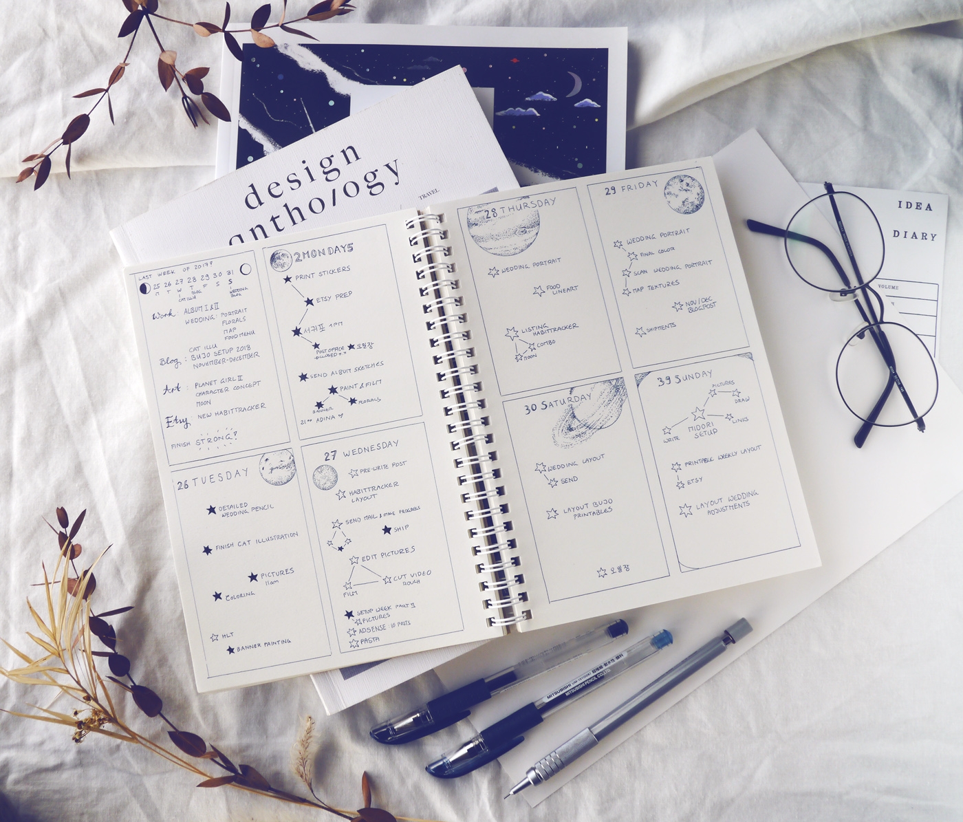 aesthetic bullet journal ideas
