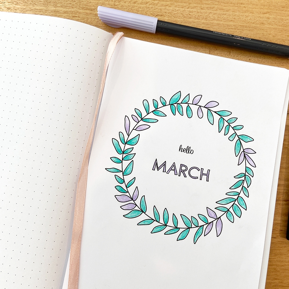 March Journal Cover Free Printable Space And Quiet Journaling March Journal Cover Free Printable Space And Quiet Journaling