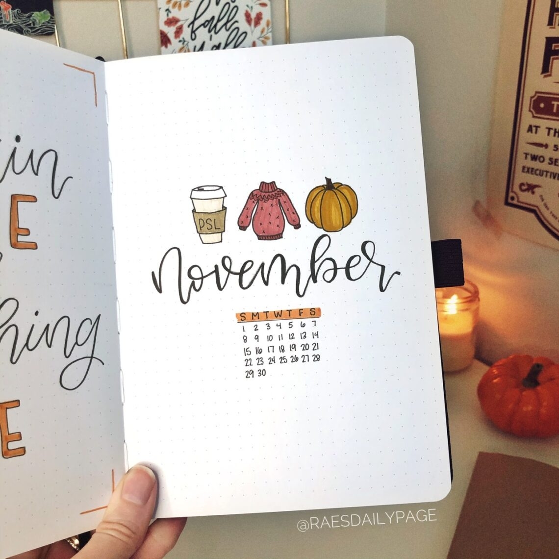 November Bullet Journal Cozy Fall Vibes Rae s Daily Page November Bullet Journal Cozy Fall Vibes Rae s Daily Page