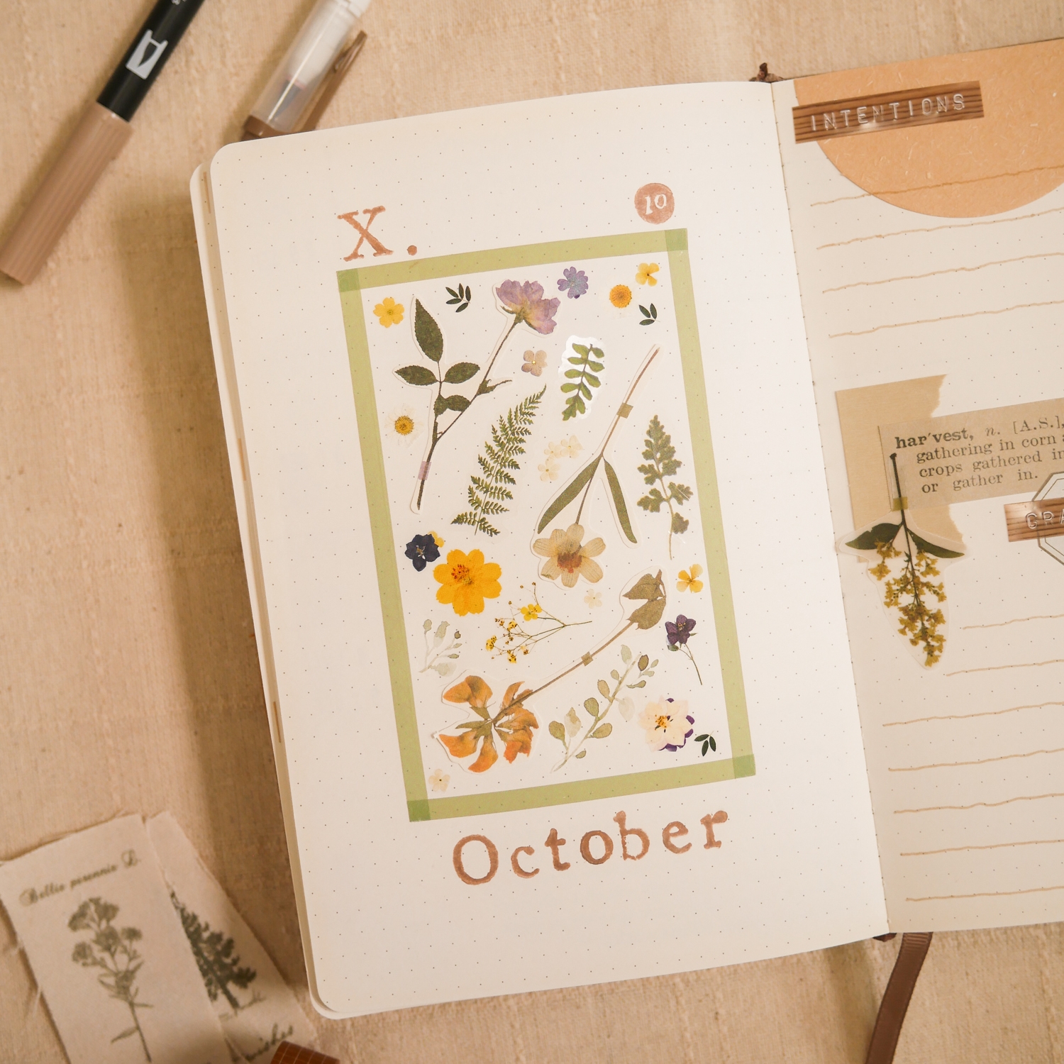 October Bullet Journal Setup Botany Theme Free Printable HAY Studio October Bullet Journal Setup Botany Theme Free Printable HAY Studio