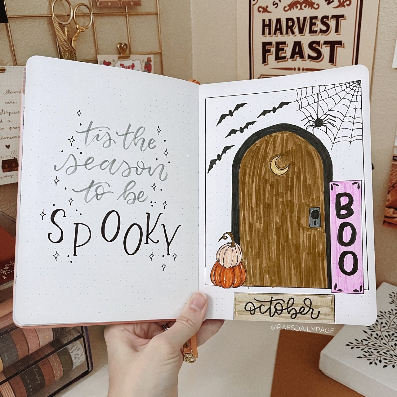 October Bullet Journal Spooky Front Door Rae s Daily Page October Bullet Journal Spooky Front Door Rae s Daily Page