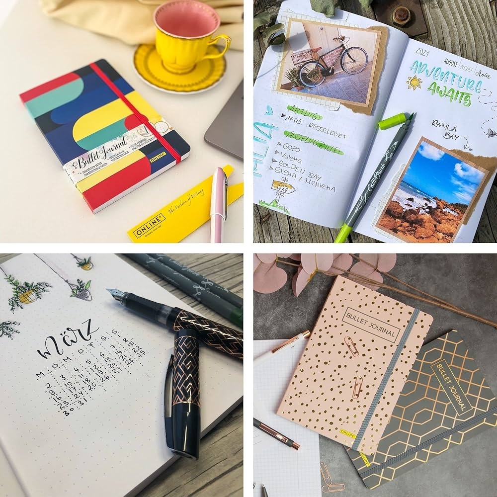 Online Bullet Journal Watercolour Dotte Notebook With Soft Cover Elastic Strap DIN A5 90 G m Paper 4014421022509 Amazon Books