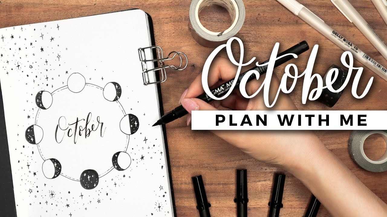 PLAN WITH ME October 2019 Bullet Journal Setup YouTube PLAN WITH ME October 2019 Bullet Journal Setup YouTube